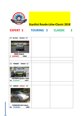 Expert 2 Touring 2 Classic 2
