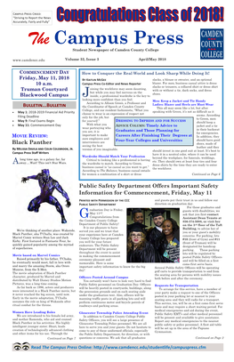 Campus Press April May 2018 Online Edition