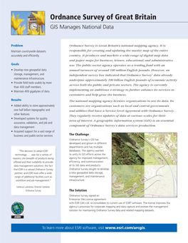 Ordnance Survey of Great Britain Case Study