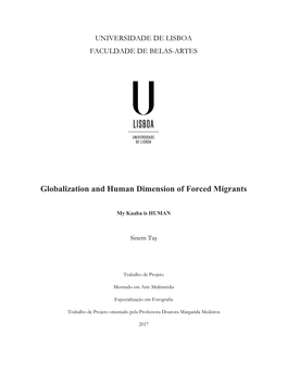 Globalization and Human Dimension of Forced Migrants