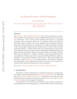 On Frame-Invariance in Electrodynamics