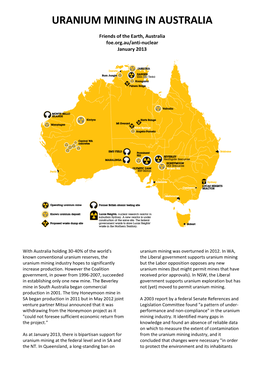 4 Pages on U Mining by End of October, See Pol D