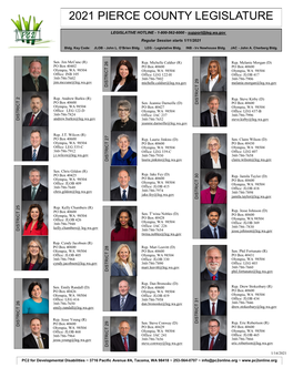 2021 Pierce County Legislature