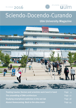 Sciendo · Docendo · Curando Ulm University Magazine