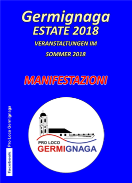 Pro Loco Germignaga Germignaga Manifestazioni 2018 Programma Manifestazioni Maggio 2018 MARTEDI 1 28° Giro Del Lago Maggiore