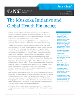 The Muskoka Initiative and Global Health Financing