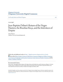 Jean-Baptiste Debret's Return of the Negro Hunters, the Brazilian Roça