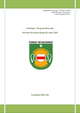 Strategia / Program Rozwoju Powiatu Wyszkowskiego Do Roku 2025