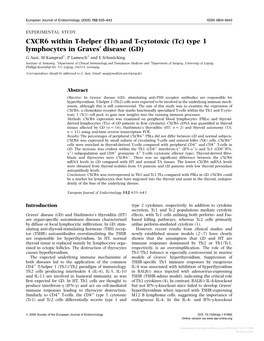 CXCR6 Within T-Helper (Th) and T-Cytotoxic