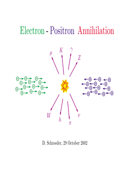 Electron - Positron Annihilation