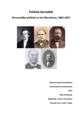 Politiek Geroddel Persoonlijke Politiek En Het Liberalisme, 1865-1875