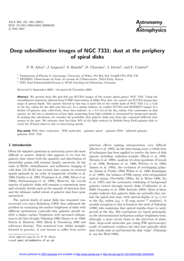 Deep Submillimeter Images of NGC 7331; Dust at the Periphery of Spiral Disks