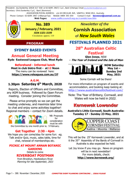 Cornish Association of NSW - No