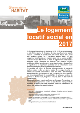 Le Logement Locatif Social En 2017