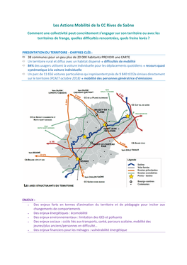 Les Actions Mobilité De La CC Rives De Saône