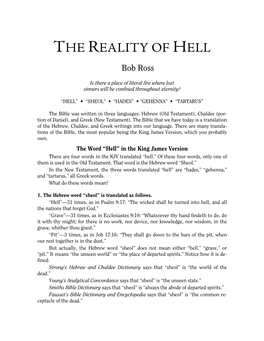 The Reality of Hell