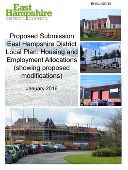 Housing and Employment Allocations (Showing Proposed Modifications)