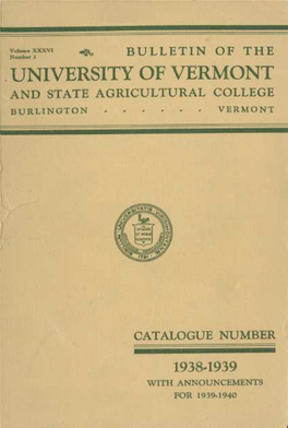 1938-1939 Undergraduate Catalogue