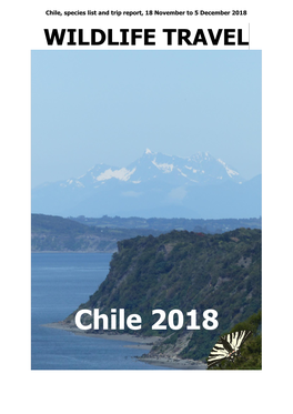 Wildlife Travel Chile 2018