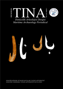 Denizcilik Arkeolojisi Dergisi Maritime Archaeology Periodical