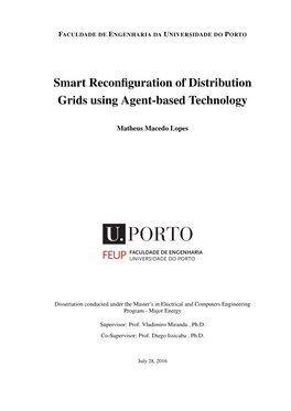 Smart Reconfiguration of Distribution Grids Using Agent-Based Technology