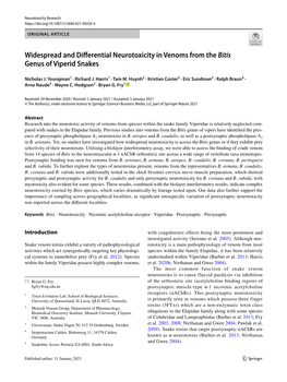 Widespread and Differential Neurotoxicity In