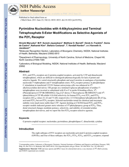 NIH Public Access Author Manuscript J Med Chem