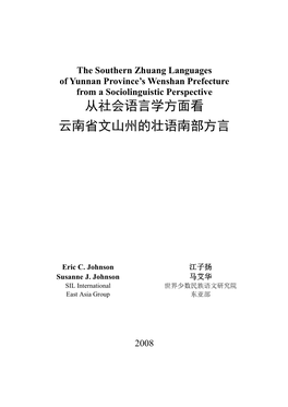 ICAES 2008 Yunnan Zhuang Language Use 26 April Final