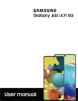 Samsung Galaxy A51|A71 5G A516|A716 User Manual
