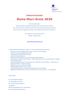 Rems-Murr-Kreis 2020