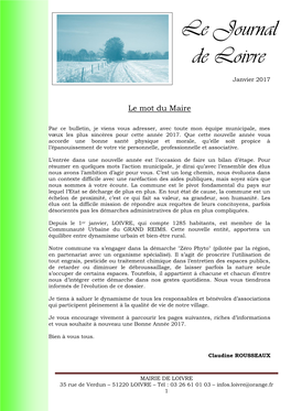 Journal De Janvier 2017