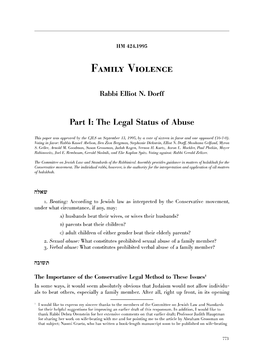 The Legal Status of Abuse