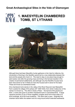 Maesyfelin Chambered Tomb, St Lythans