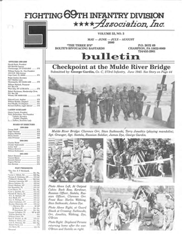 The Fighting 69Th Infantry Division Association, Inc. Vol. 53 No. 3 May