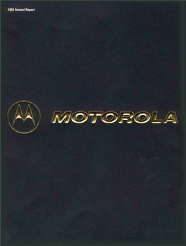 1992 Motorola Annual Report