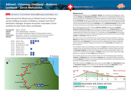 Adliswil – Felsenegg (Uetliberg) – Balderen – Leimbach – Zürich Wollishofen