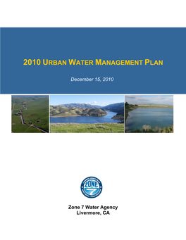 2010 Urban Water Management Plan