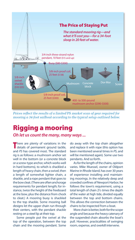 Rigging a Mooring Oh Let Us Count the Many, Many Ways