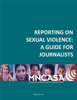 Reporting on Sexual Violence: a Guide for Journalists