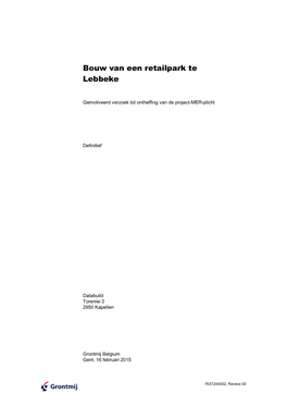 Bouw Van Een Retailpark Te Lebbeke