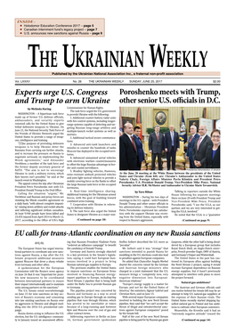 The Ukrainian Weekly, 2017