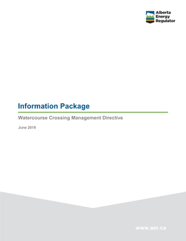 Information Package Watercourse