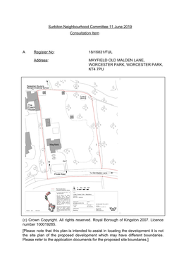 Mayfield, Old Malden Lane, Worcester Park, Worcester Park, KT4