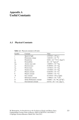 Useful Constants