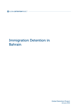 Immigration Detention in Bahrain