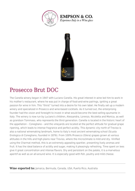 Prosecco Brut DOC