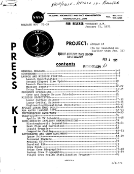 Apollo 14 Press