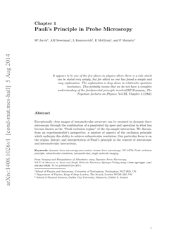 Pauli's Principle in Probe Microscopy