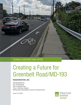 Creating a Future for Greenbelt Road/MD-193