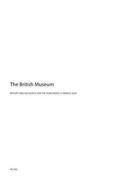 The British Museum Annual Reports and Accounts 2019